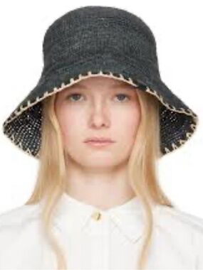 New Without Tags Rag & Bone Raffia Bucket Hat; Size S/M. MSRP$198